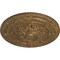 Ekena Millwork Vincent Ceiling Medallion (Fits Canopies up to 6"), Hand-Painted Rubbed Bronze, 26"OD x 3"P CM26VIRZS - alternate 2